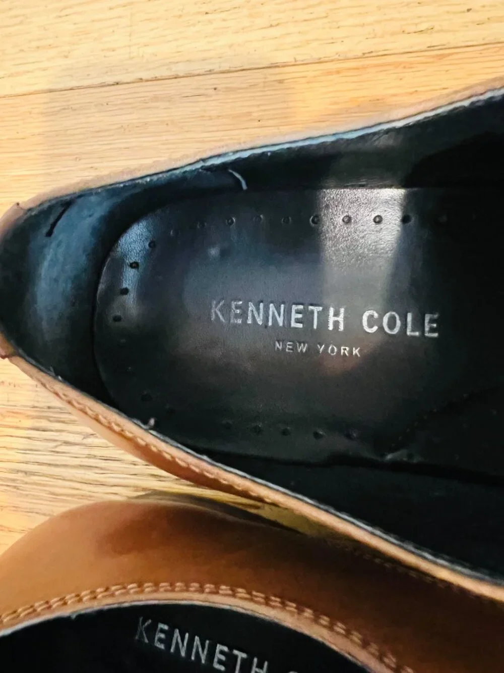 Kenneth Cole New York Men's Cognac Brown Derby Dress Shoes Size 8 M